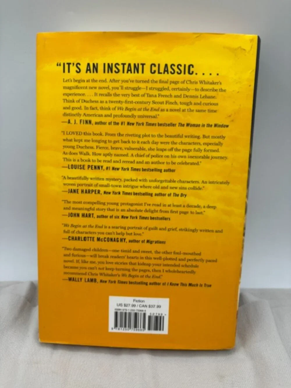 We Begin at the End by Chris Whitaker (2021, Hardcover) First Edition